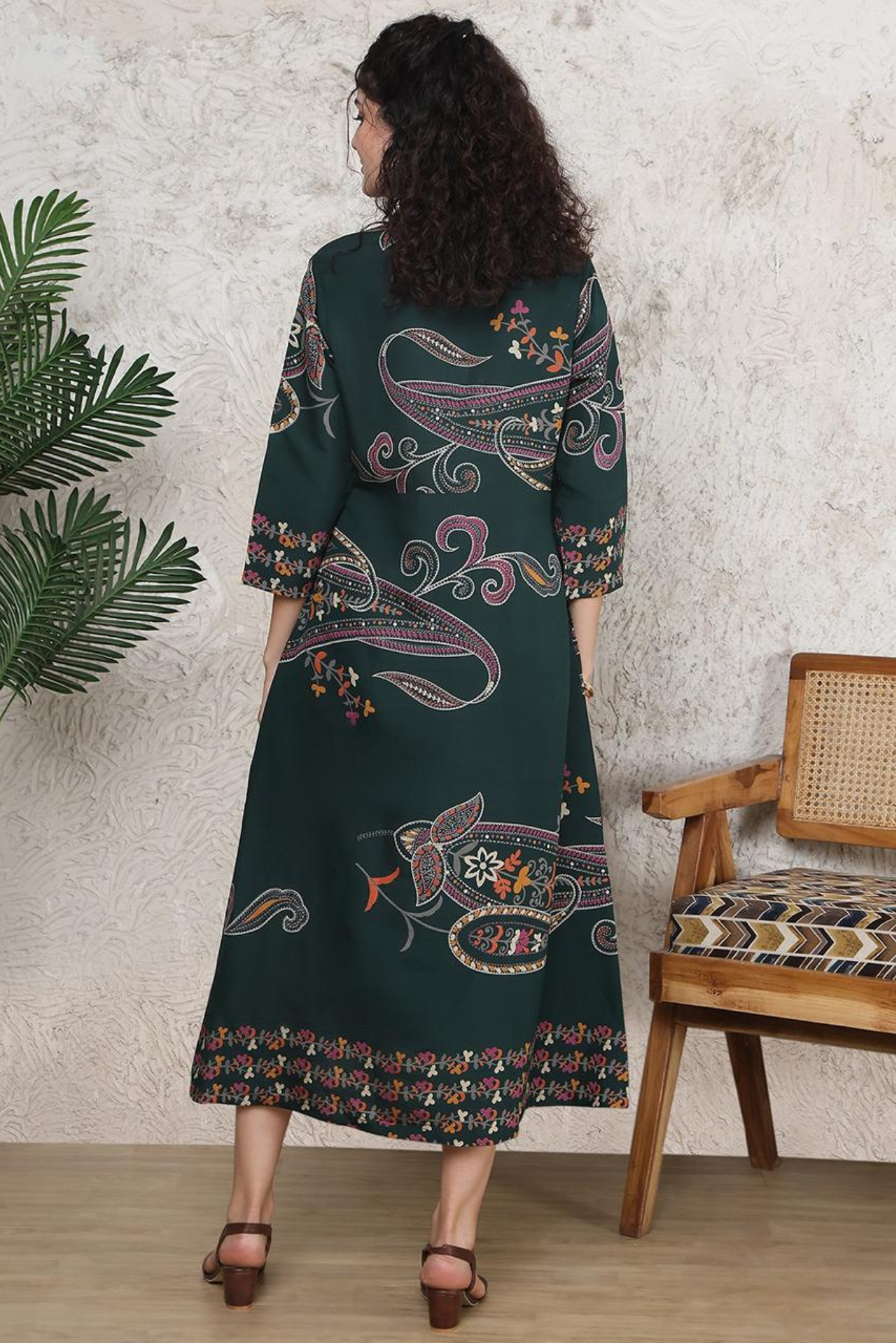 Foresta A-Line Midi Dress