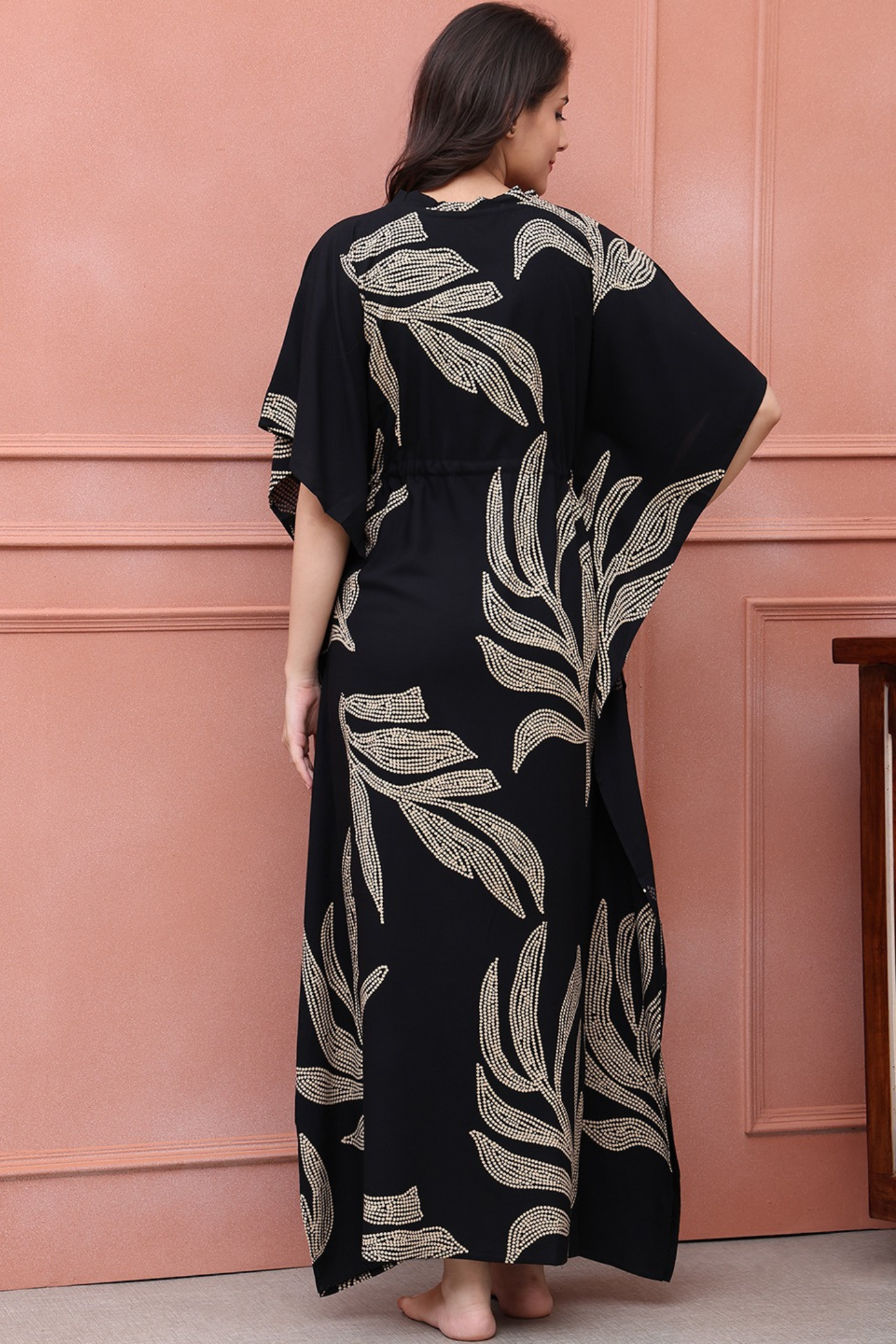Drape of Dusk Kaftan Maxi Night Dress