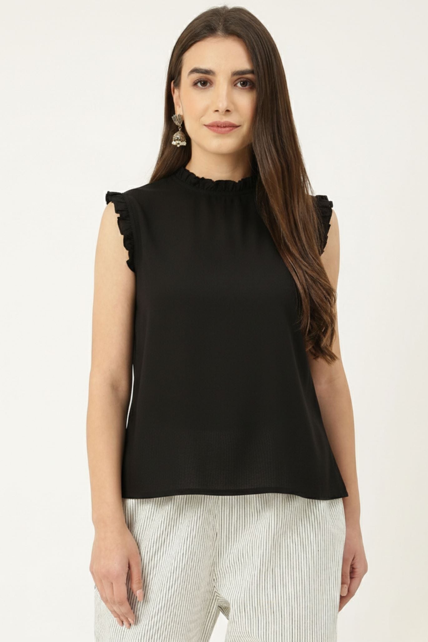 Black Turtleneck Top