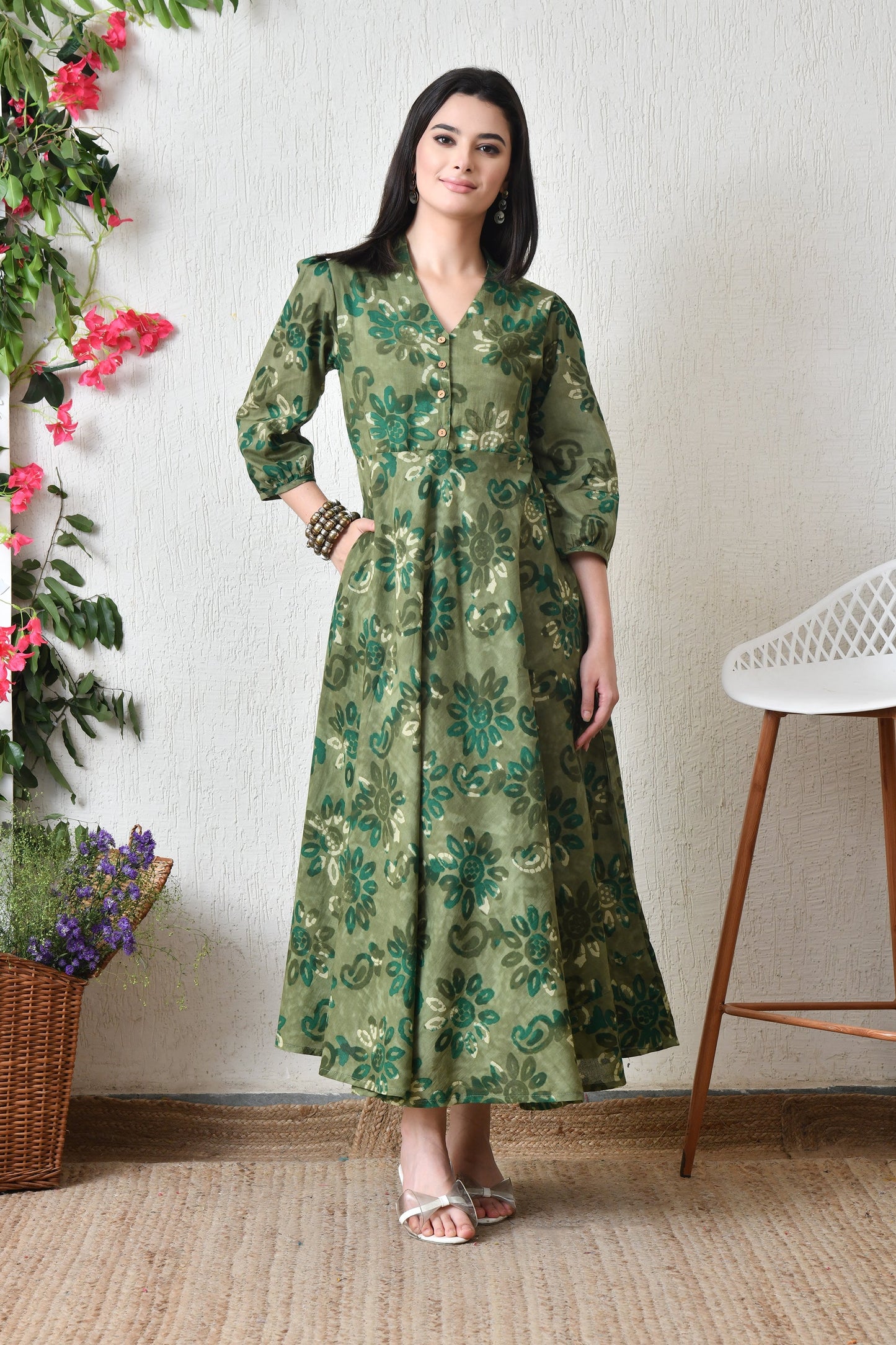 Flowing Leaves Dress
