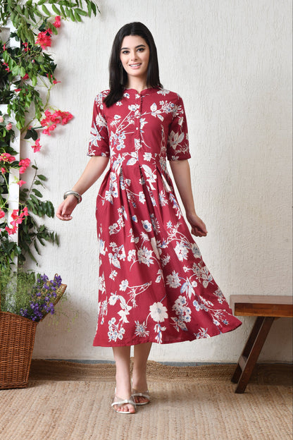 Crimson Fall Dress