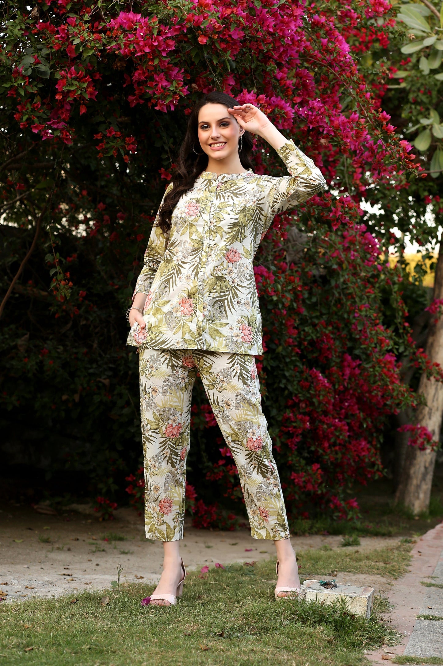 Tropical Shirt Co-ord Set