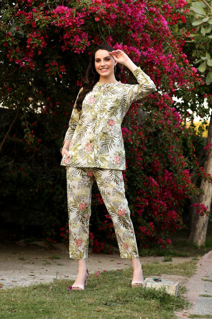 Tropical Shirt Co-ord Set