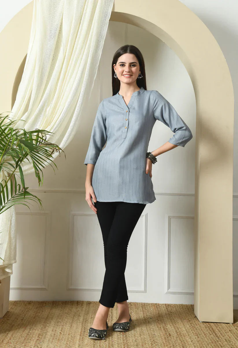 Handloom Cotton Textured Kurta