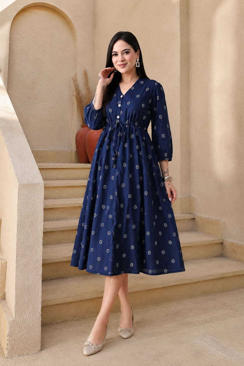 Cinched Waist Dress