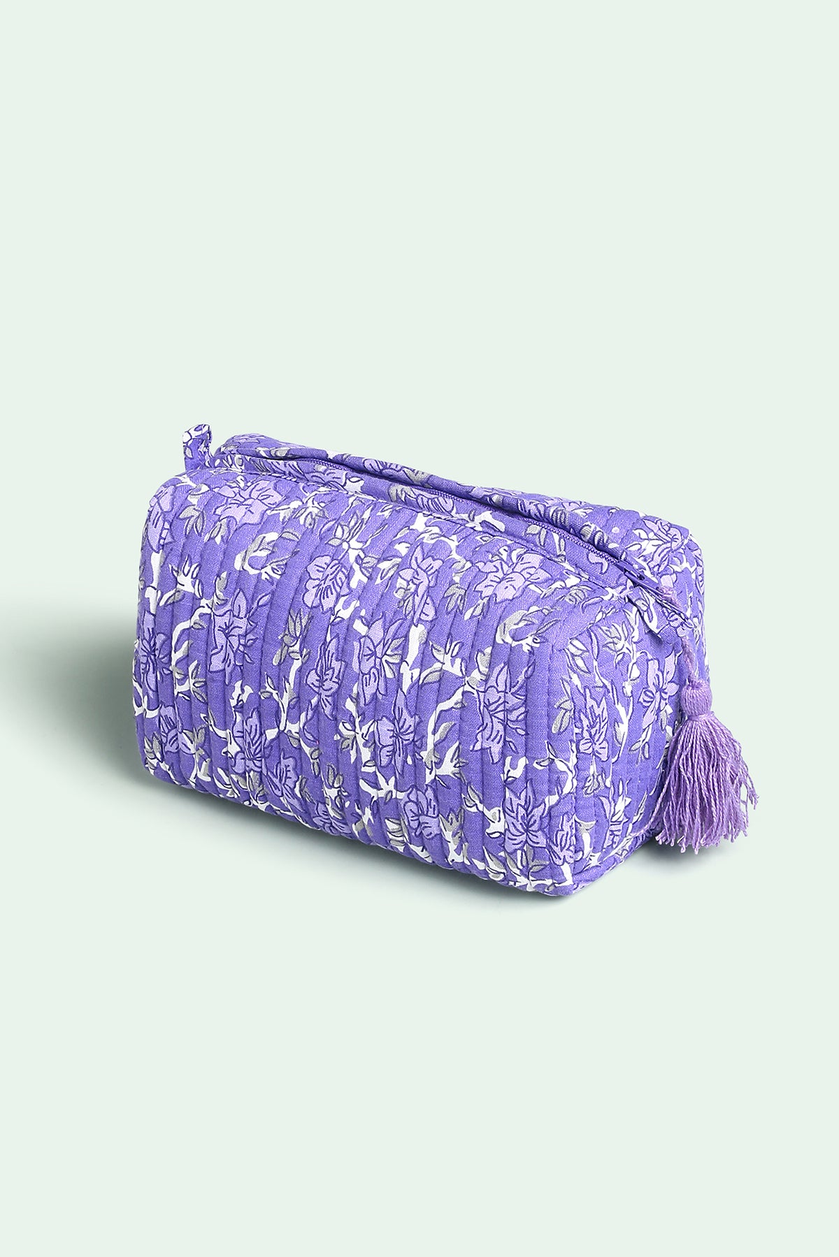 Lavender Bloom Quilted Pouches (Set of 3)