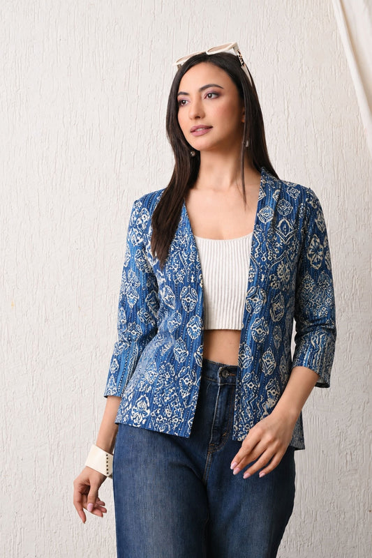 Abstract Blue Shrug