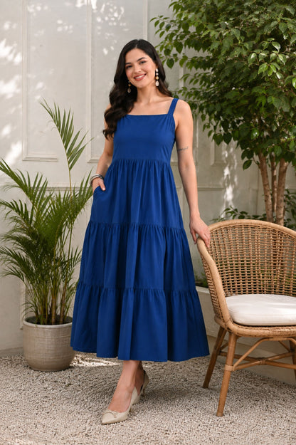 Indigo Tiered Dress