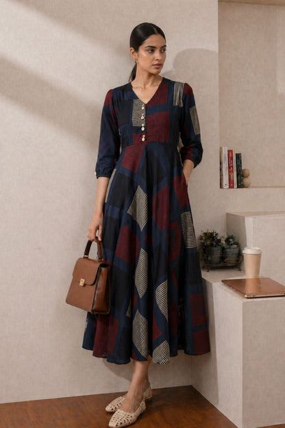 Burnt Flare Dress