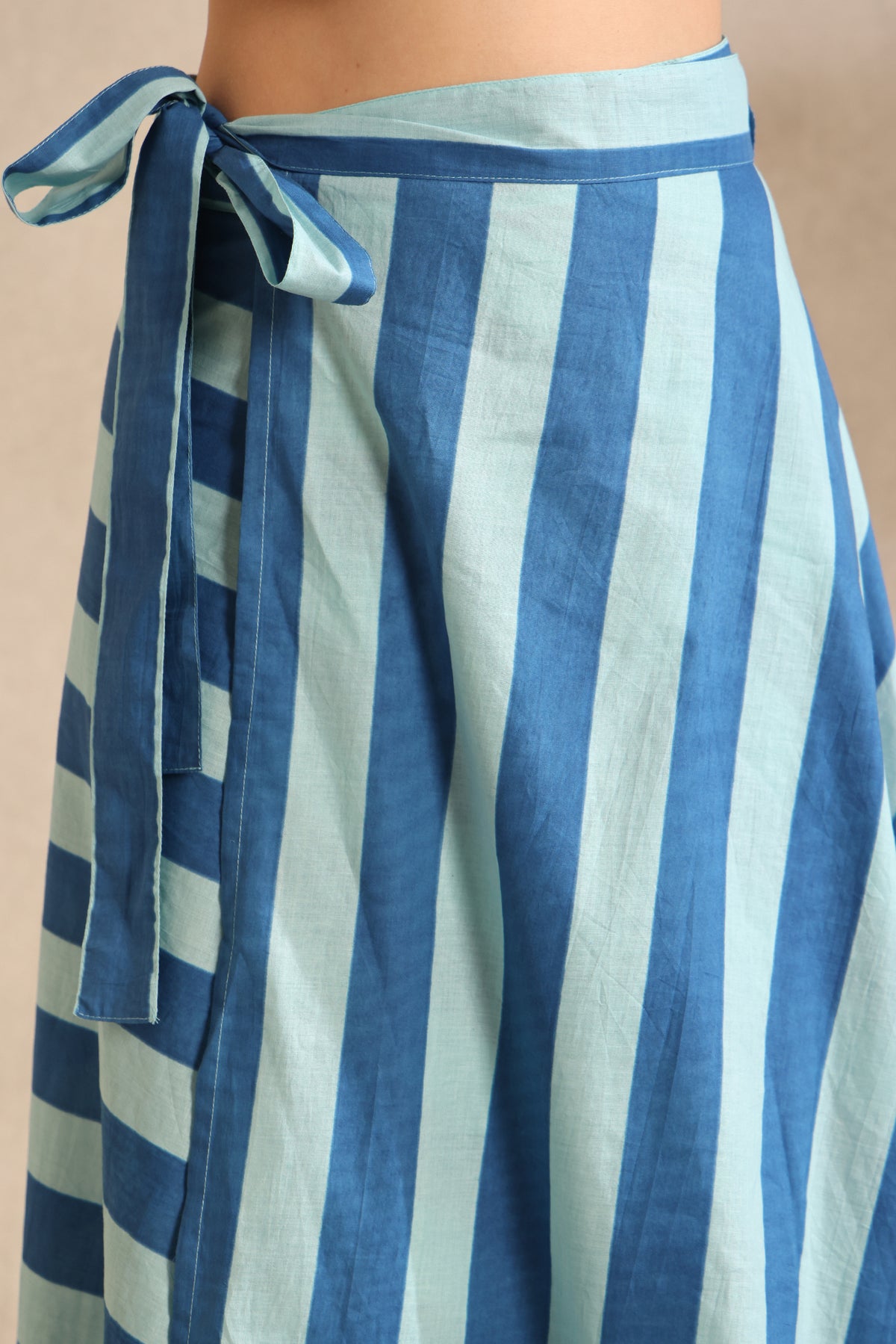 Seaside Stripes Wrap Skirt