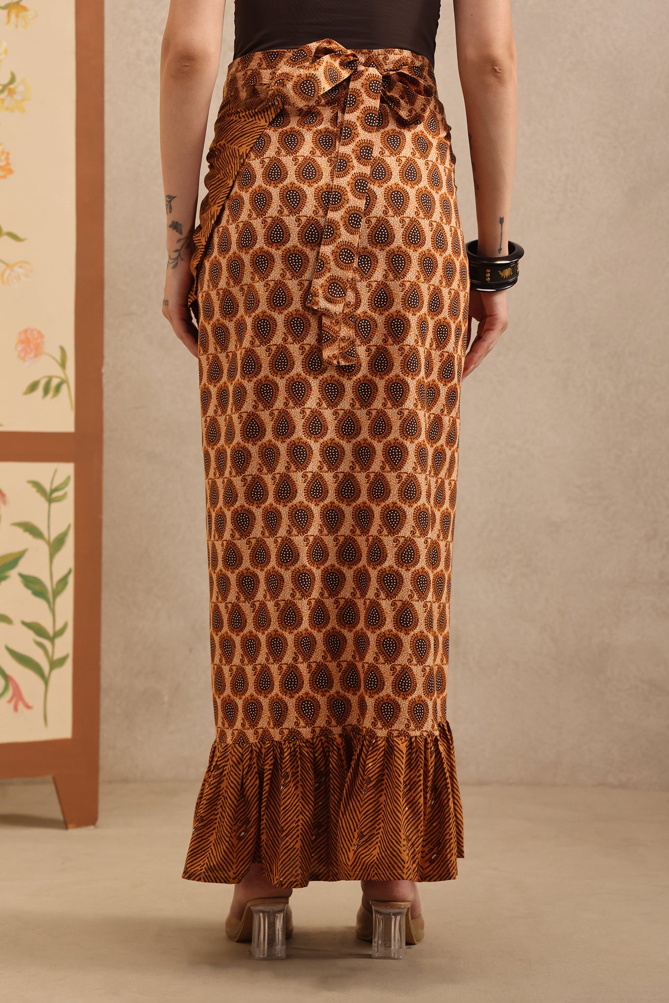 Cinnamon Spice Wrap Skirt