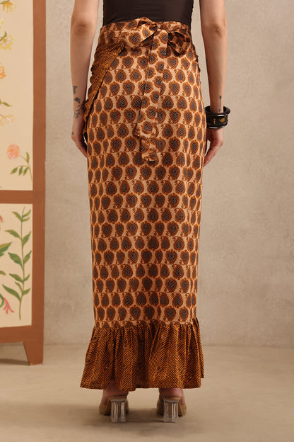 Cinnamon Spice Wrap Skirt