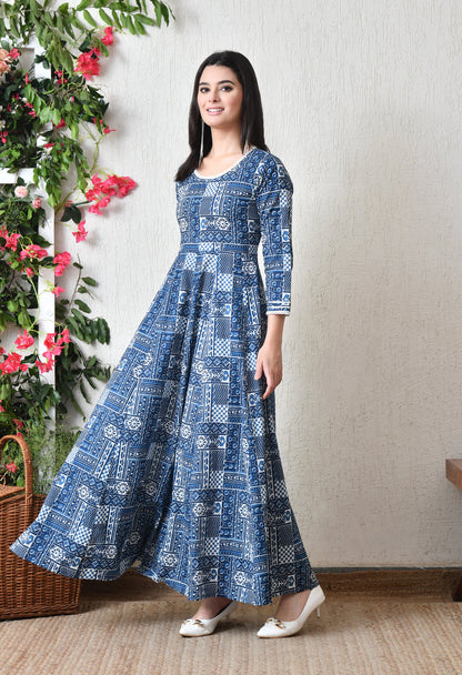 Indigo Play Maxi Dress
