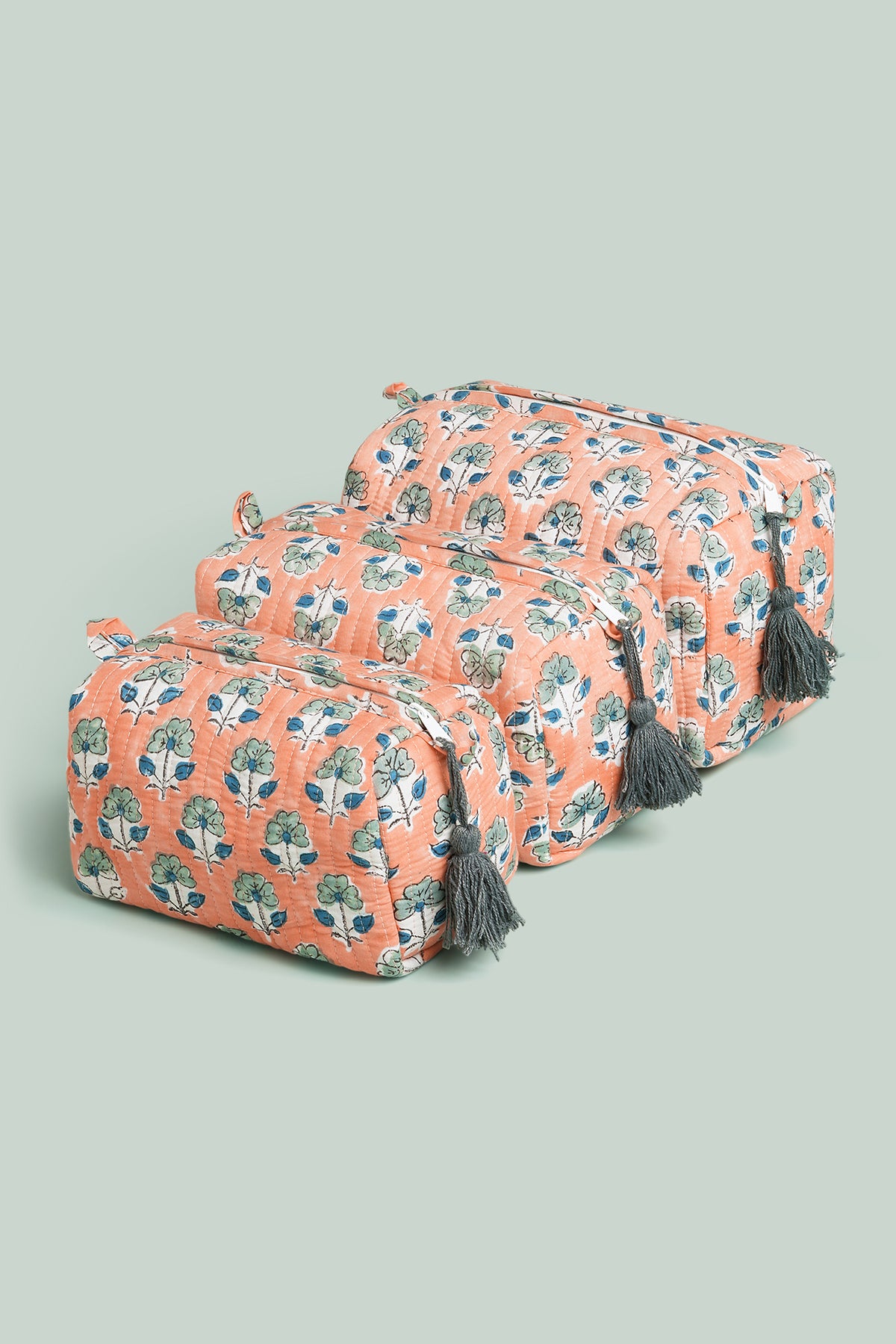 Bahaara Quilted Pouches (Set of 3)