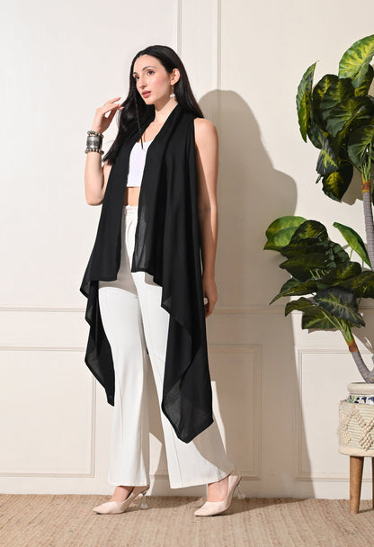 Black Long Shrug