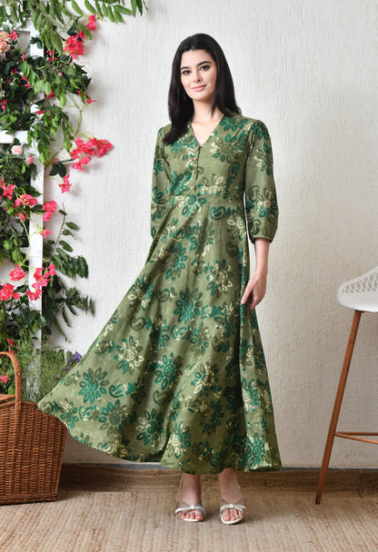 Flowing Leaves Dress