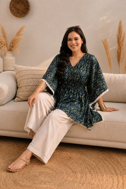 Ajrak Kaftan Top