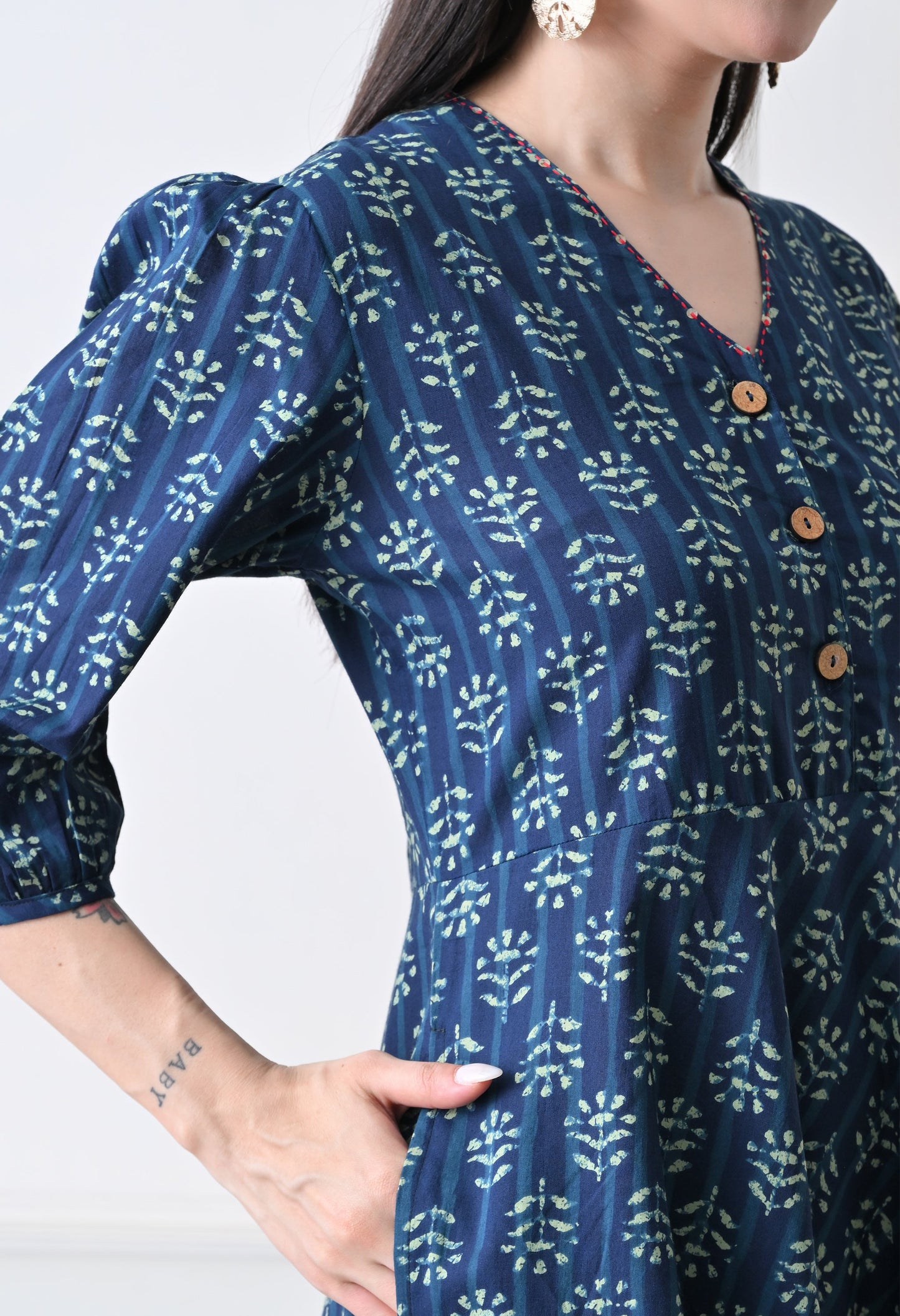 Bagru Block Dress