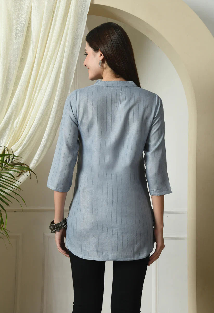 Handloom Cotton Textured Kurta