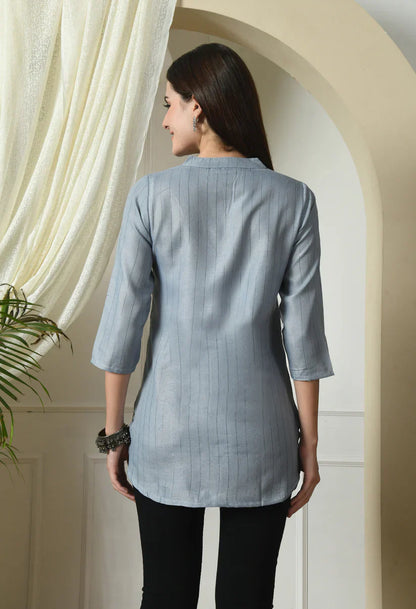 Handloom Cotton Textured Kurta