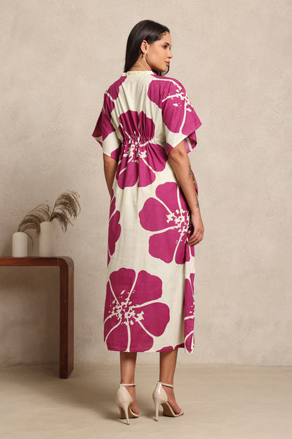 Fuchsia Bloom Kaftan