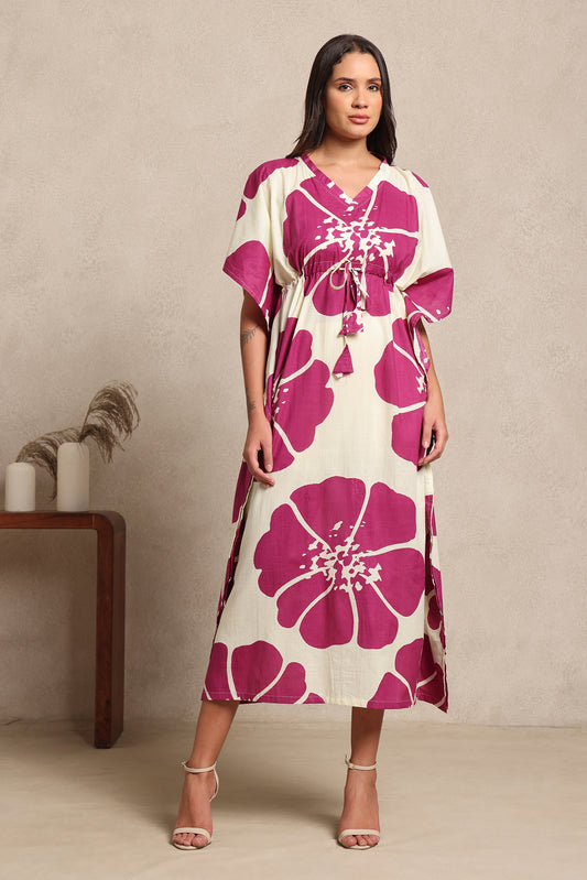 Fuchsia Bloom Kaftan