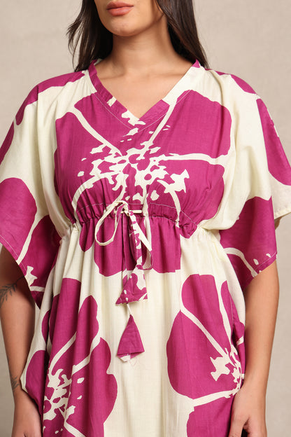 Fuchsia Bloom Kaftan
