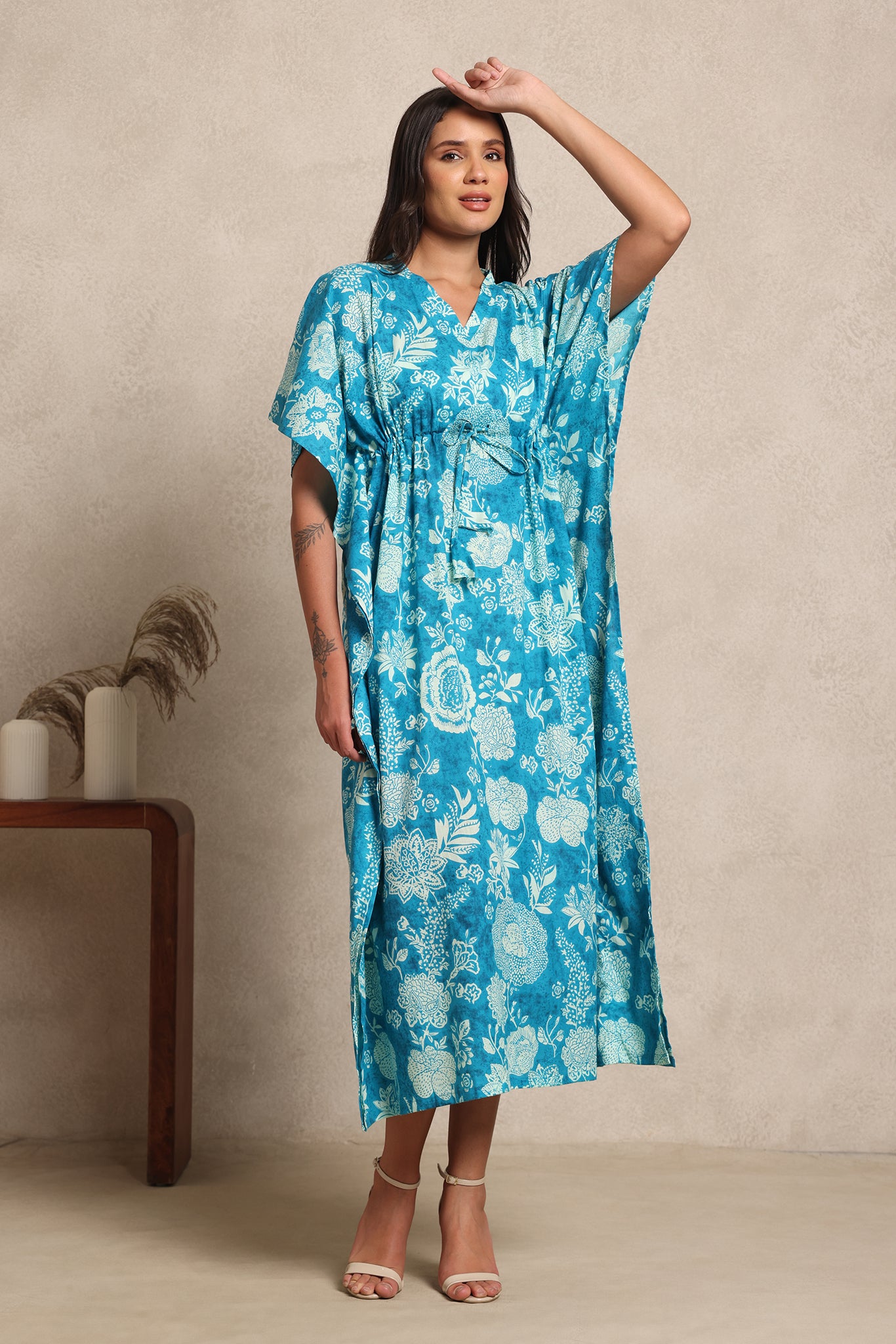 Riviera Floral Kaftan