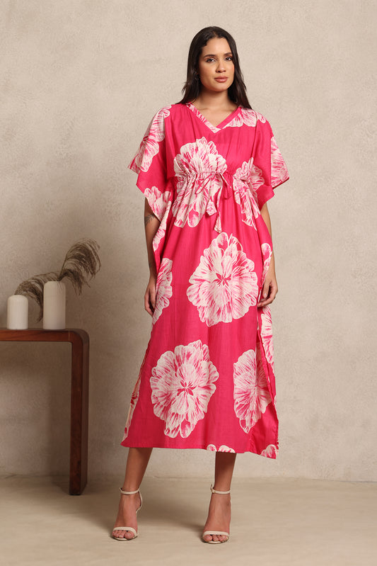 Hibiscus Pink Kaftan