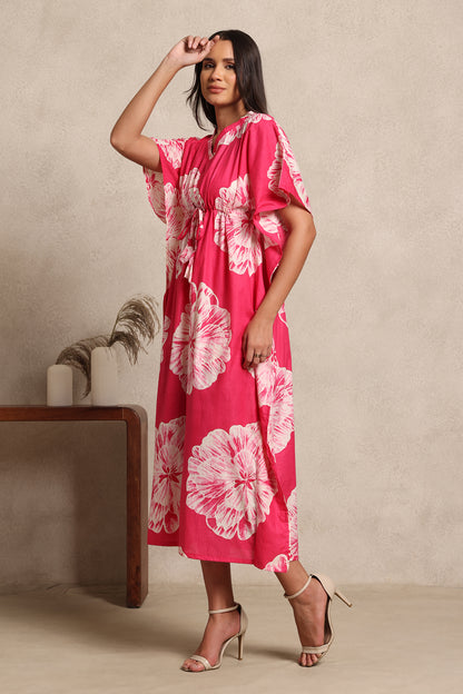 Hibiscus Pink Kaftan