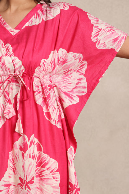 Hibiscus Pink Kaftan