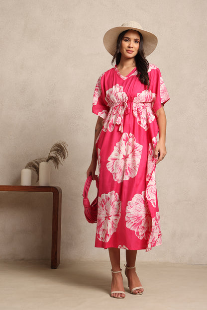 Hibiscus Pink Kaftan