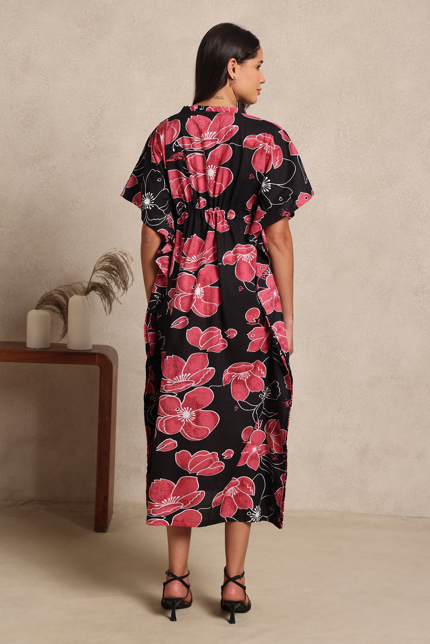 Moonlit Floral Kaftan