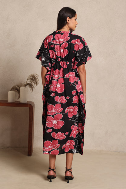 Moonlit Floral Kaftan