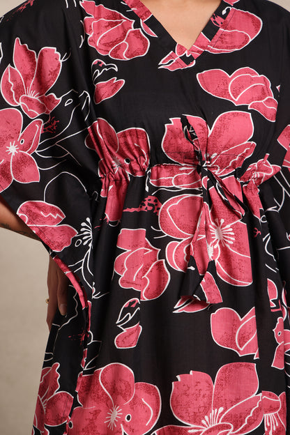 Moonlit Floral Kaftan