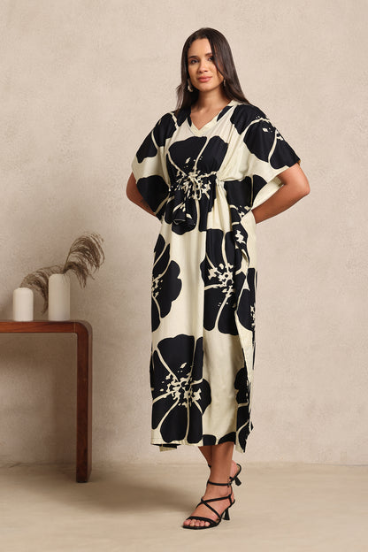 Ivory Noir Kaftan