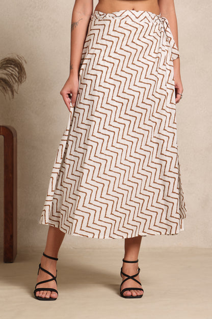 Desert Wave Wrap Skirt