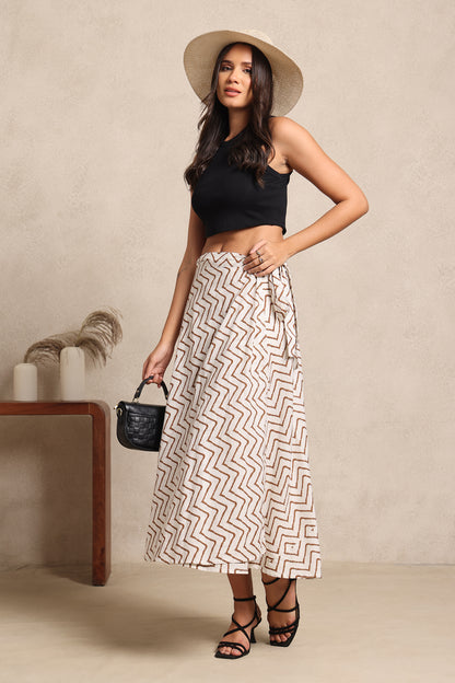 Desert Wave Wrap Skirt