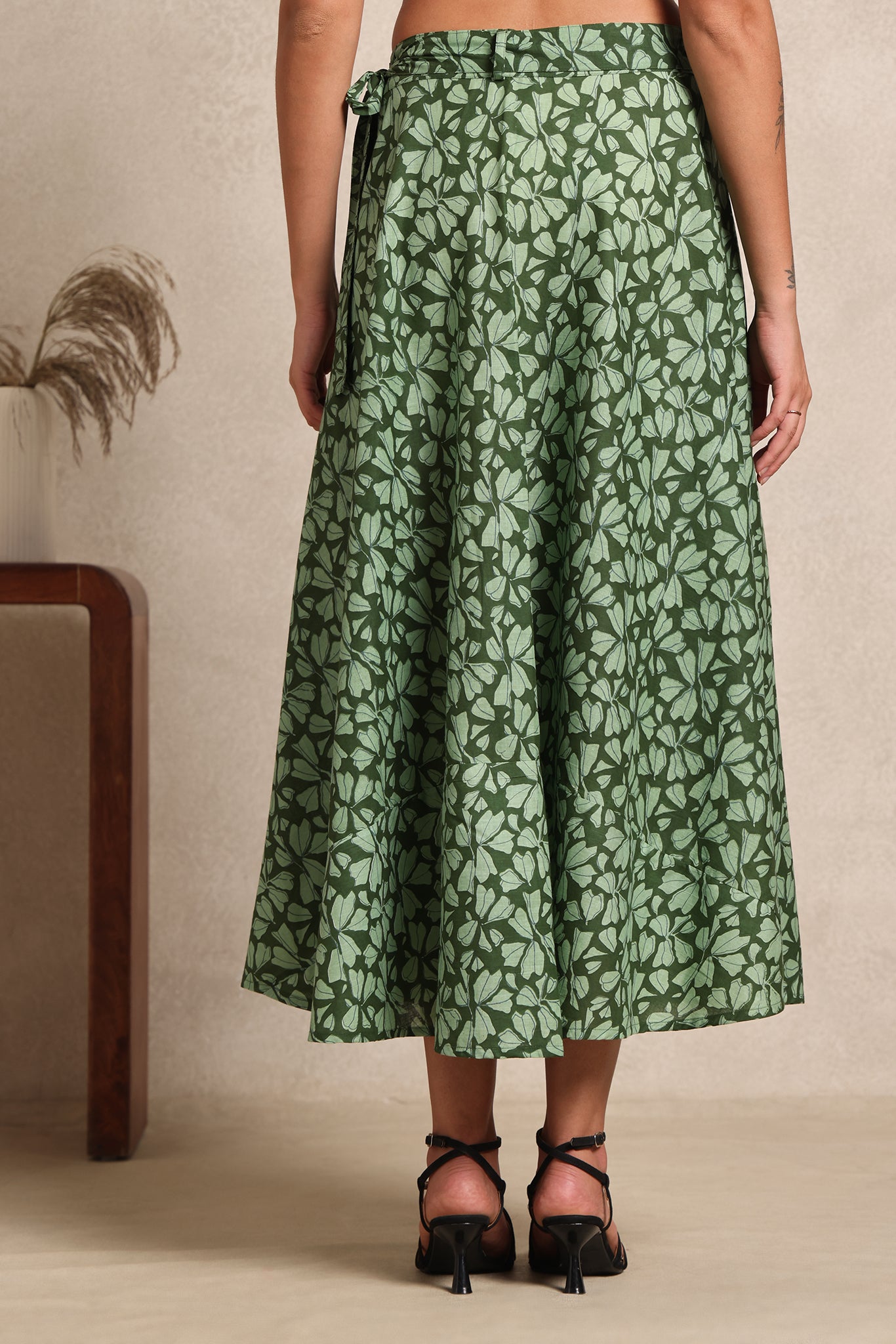 Olive Grove Wrap Skirt