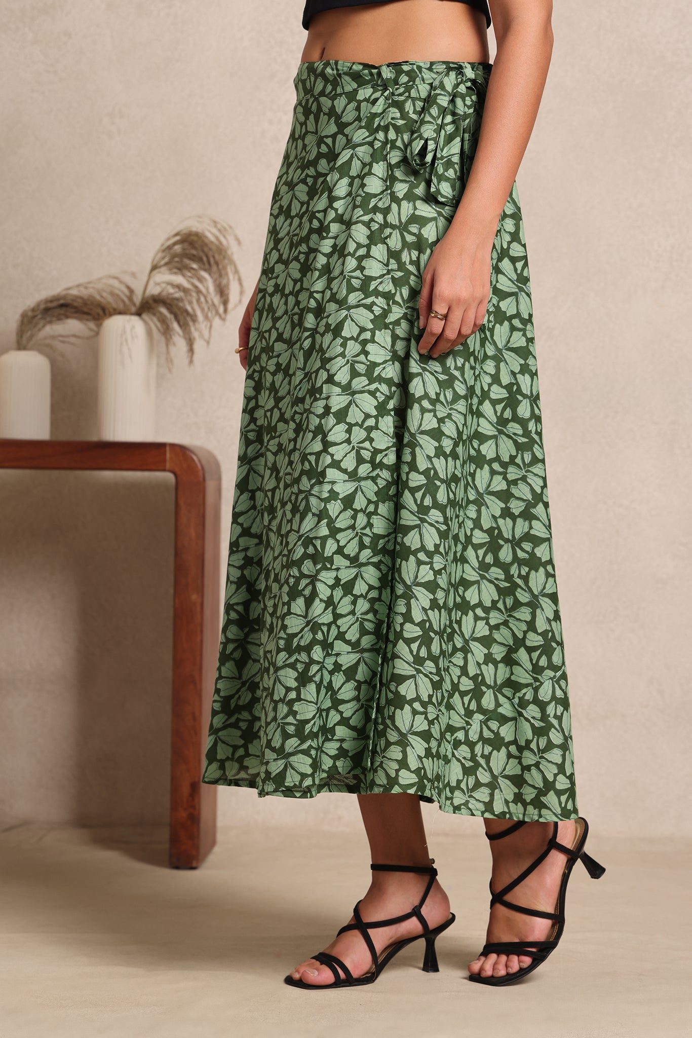Olive Grove Wrap Skirt