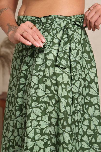 Olive Grove Wrap Skirt