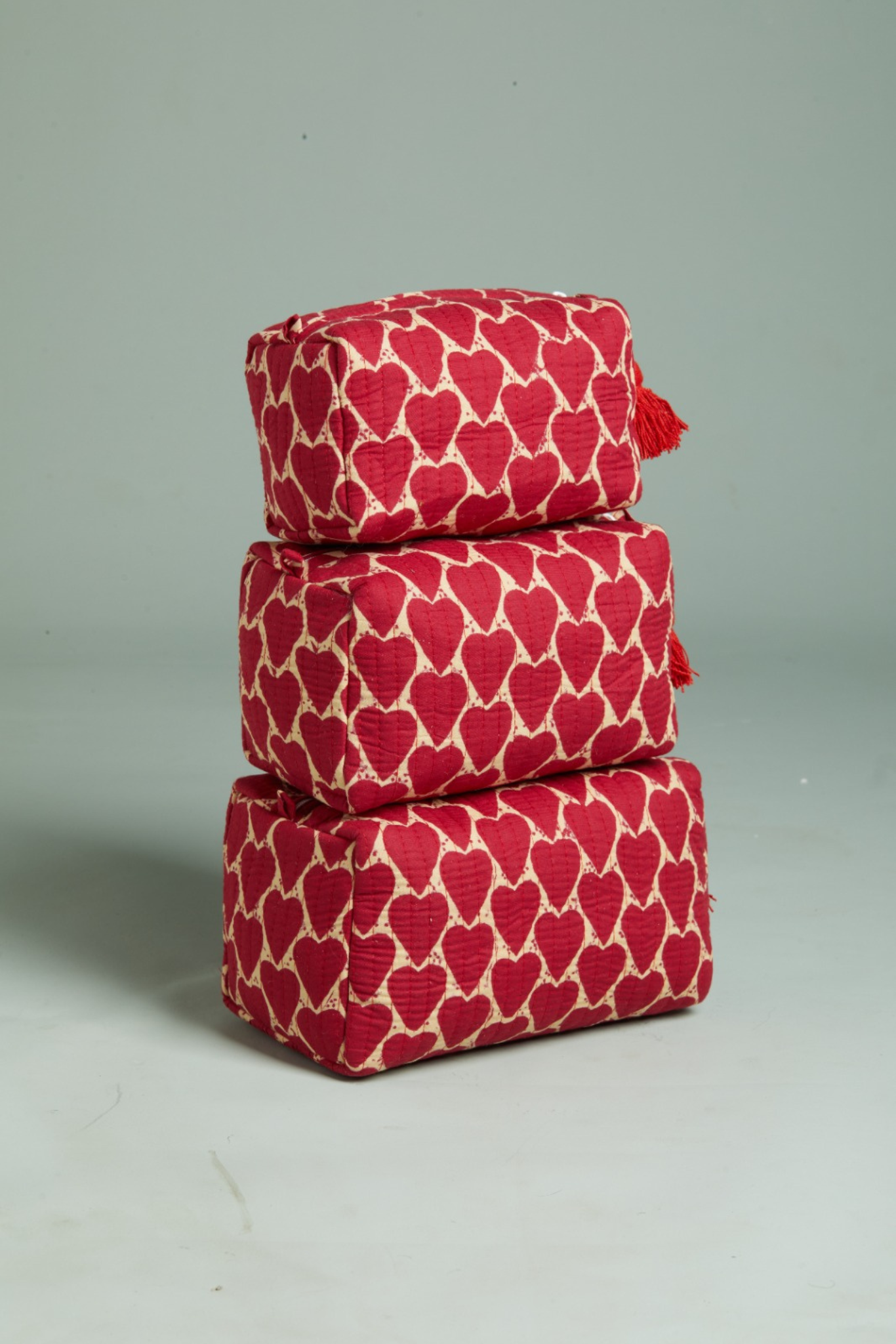 Loud Love Quilted Pouches (Set of 3)