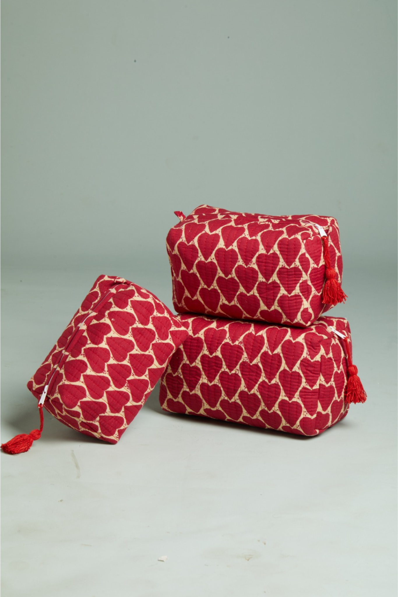 Loud Love Quilted Pouches (Set of 3)