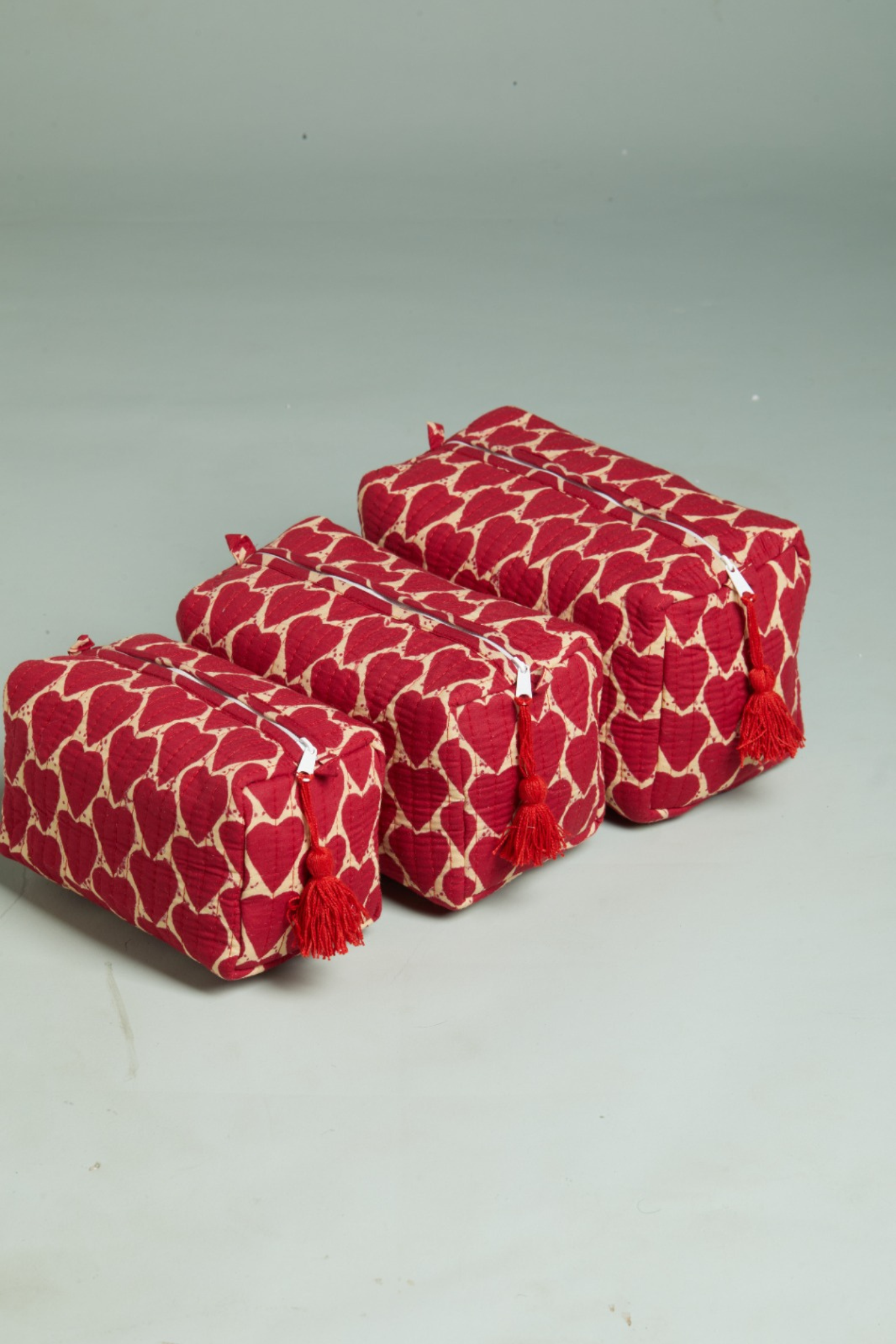 Loud Love Quilted Pouches (Set of 3)