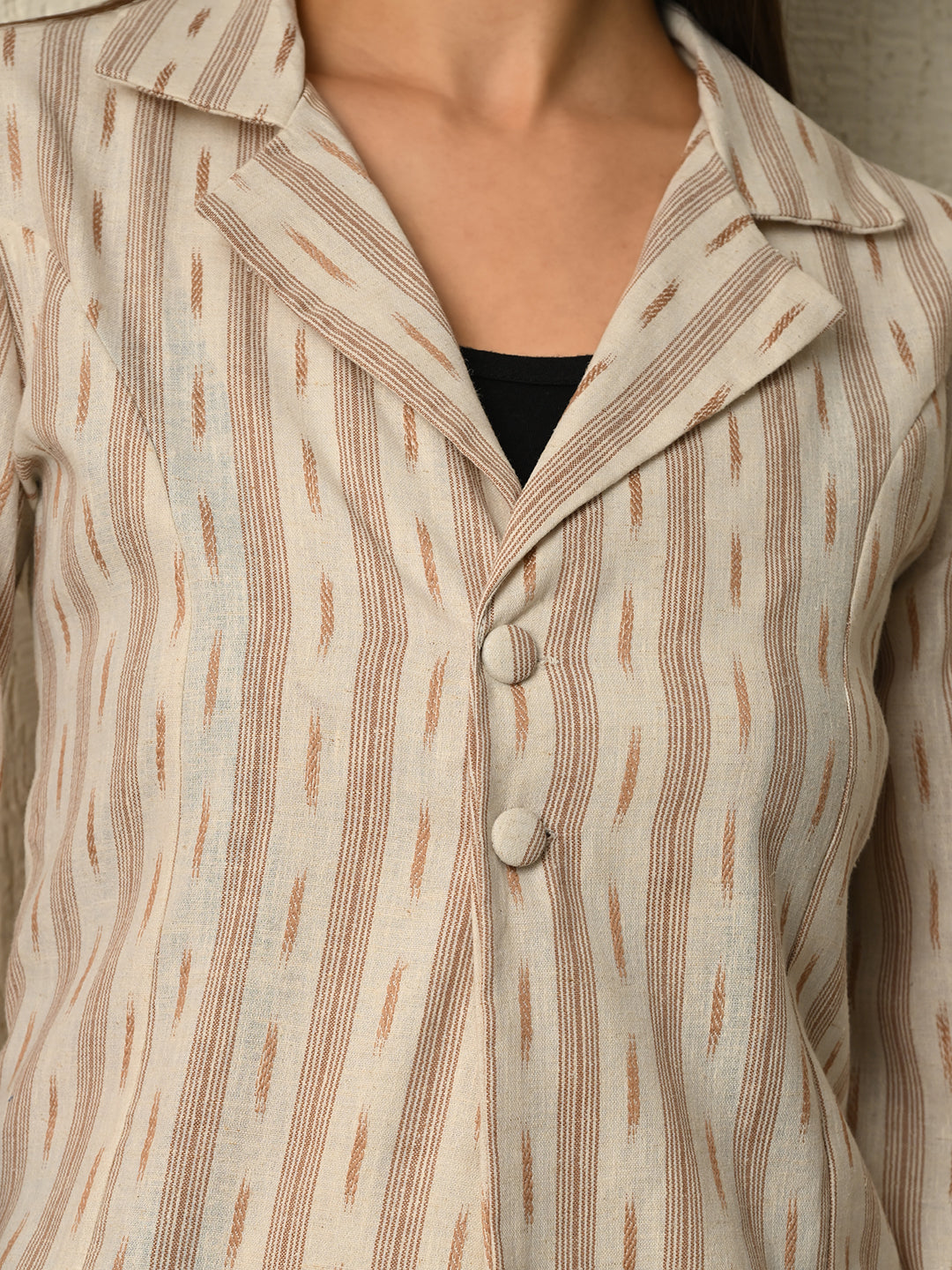 Linen Ikat Summer Jacket