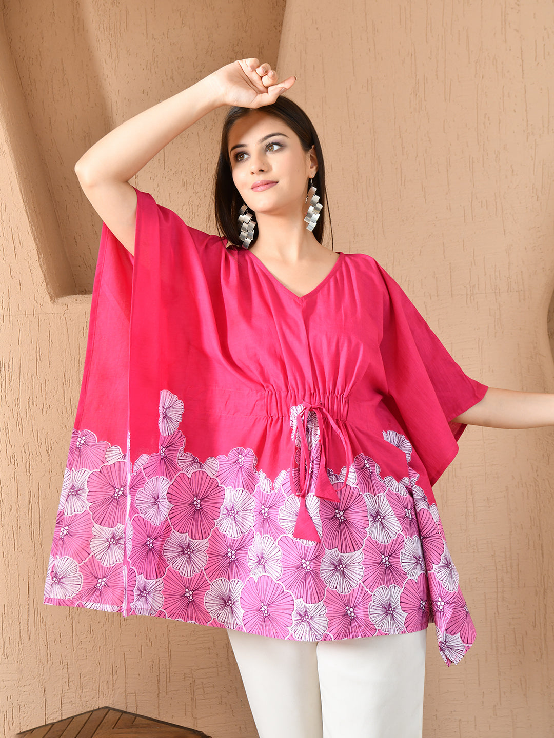 Flower Bunch Kaftan Tunic