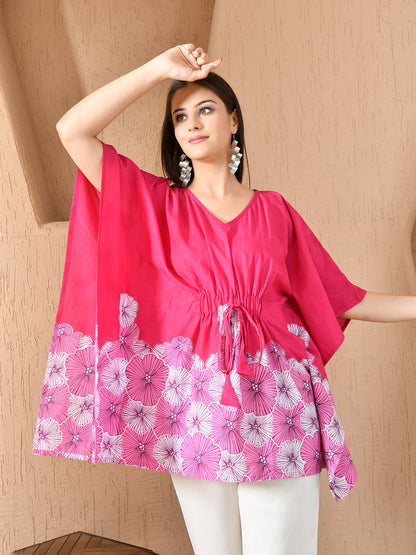 Flower Bunch Kaftan Tunic