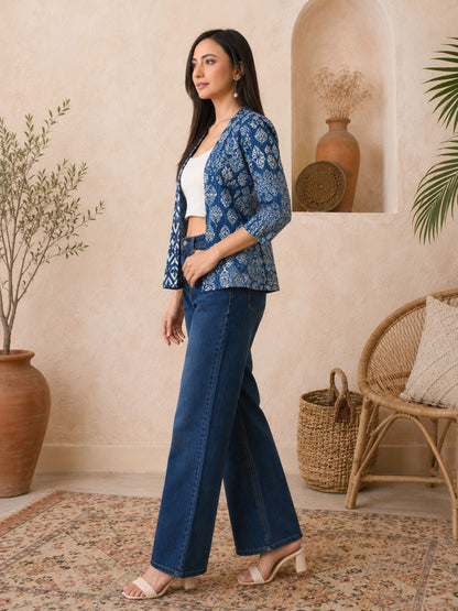 Abstract Blue Shrug