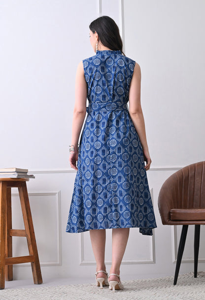 Geo Wrap Dress