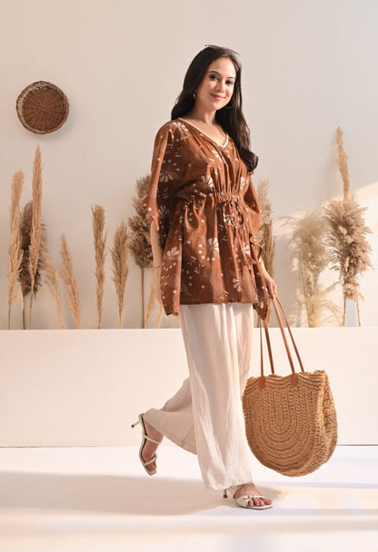 Cinnamon Kaftan Top